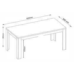 Brussel table 160cm -06A