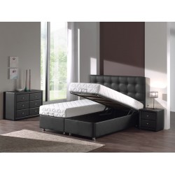 Hannover 140x200cm bedbox baza PU zwart